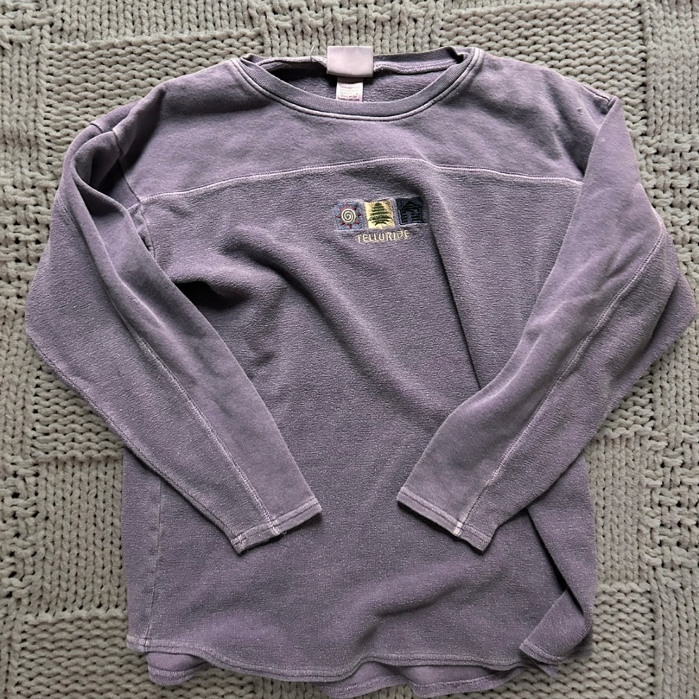 Jarray Sportswear Purple Telluride Colorado Pullover Sweater